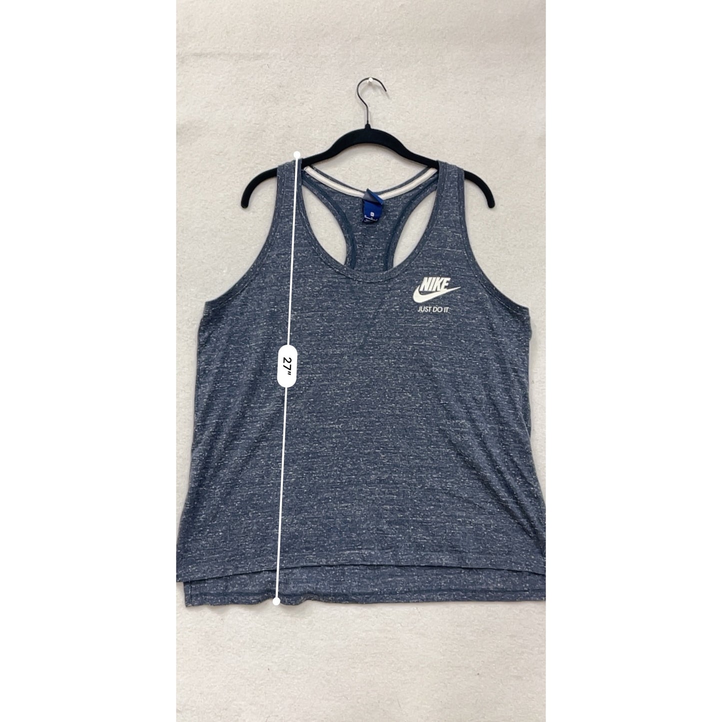 Nike XL Heathered Navy Racerback Tank Top #8858
