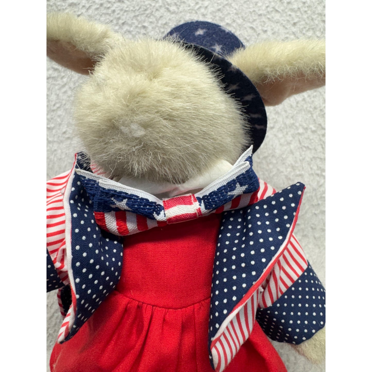 Hoppy Vanderhare Patriotic Plush Rabbit With Hat & Bow Tie 1996 #9866