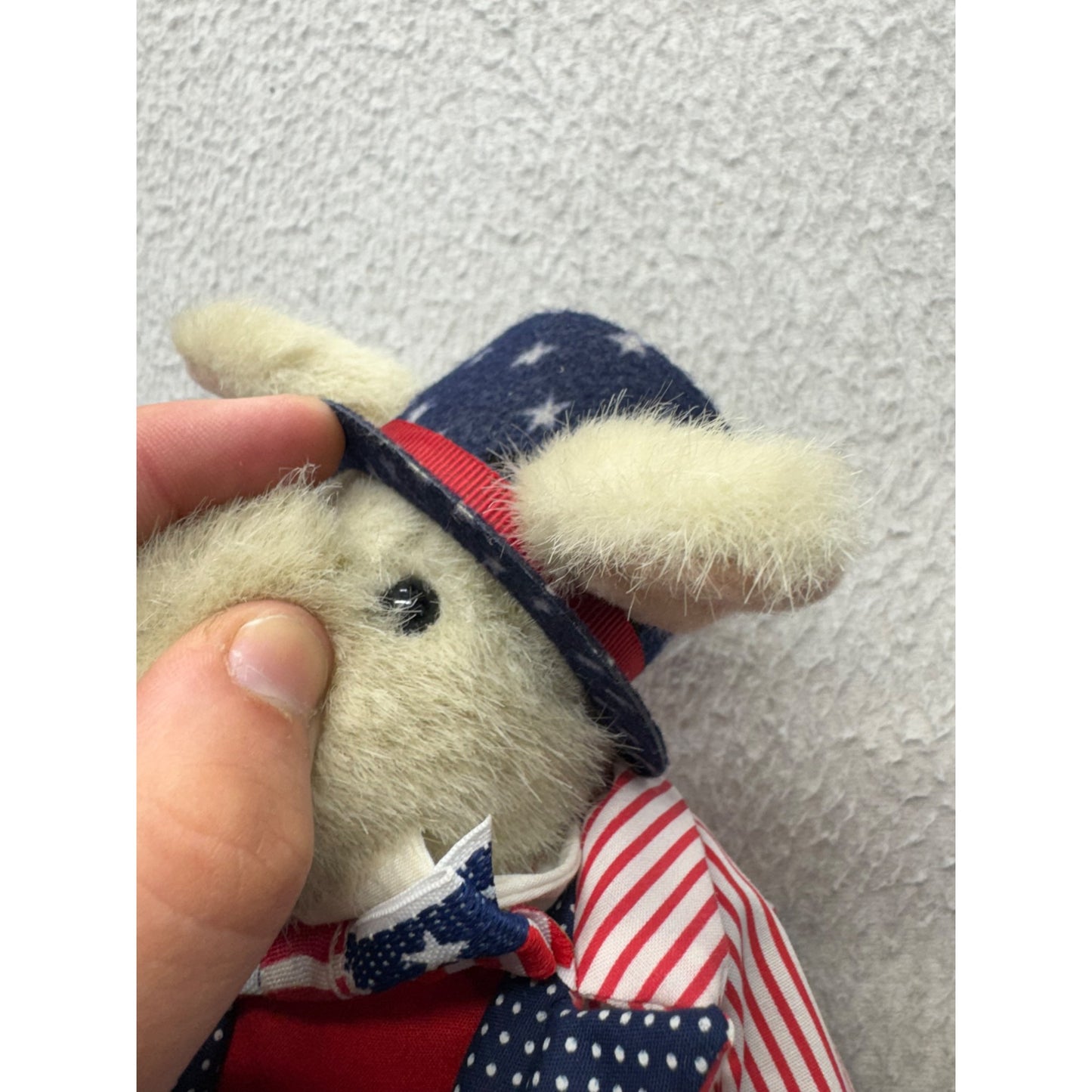 Hoppy Vanderhare Patriotic Plush Rabbit With Hat & Bow Tie 1996 #9866