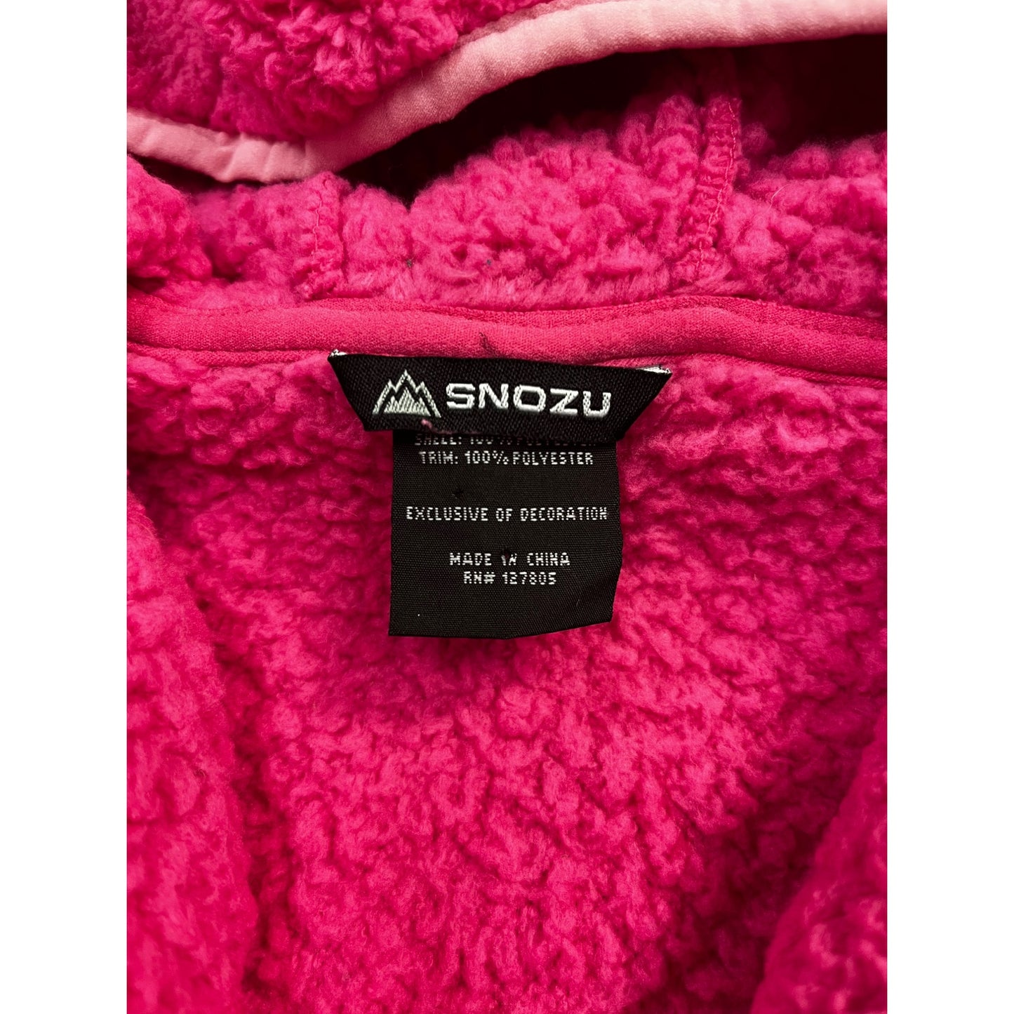 Girls Snozu Fleece Snow Suit #2381