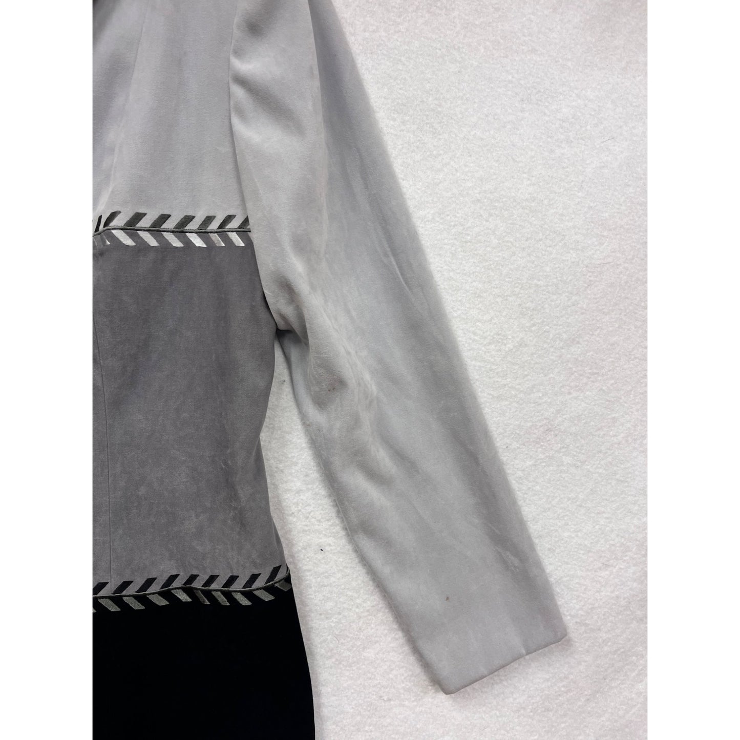 Positive Attitude Petite Colorblock Button-Up Jacket Size 8 #8652