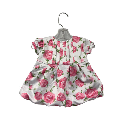 Baby Girl 0-3M Small Wonders Rose Print Dress #6518