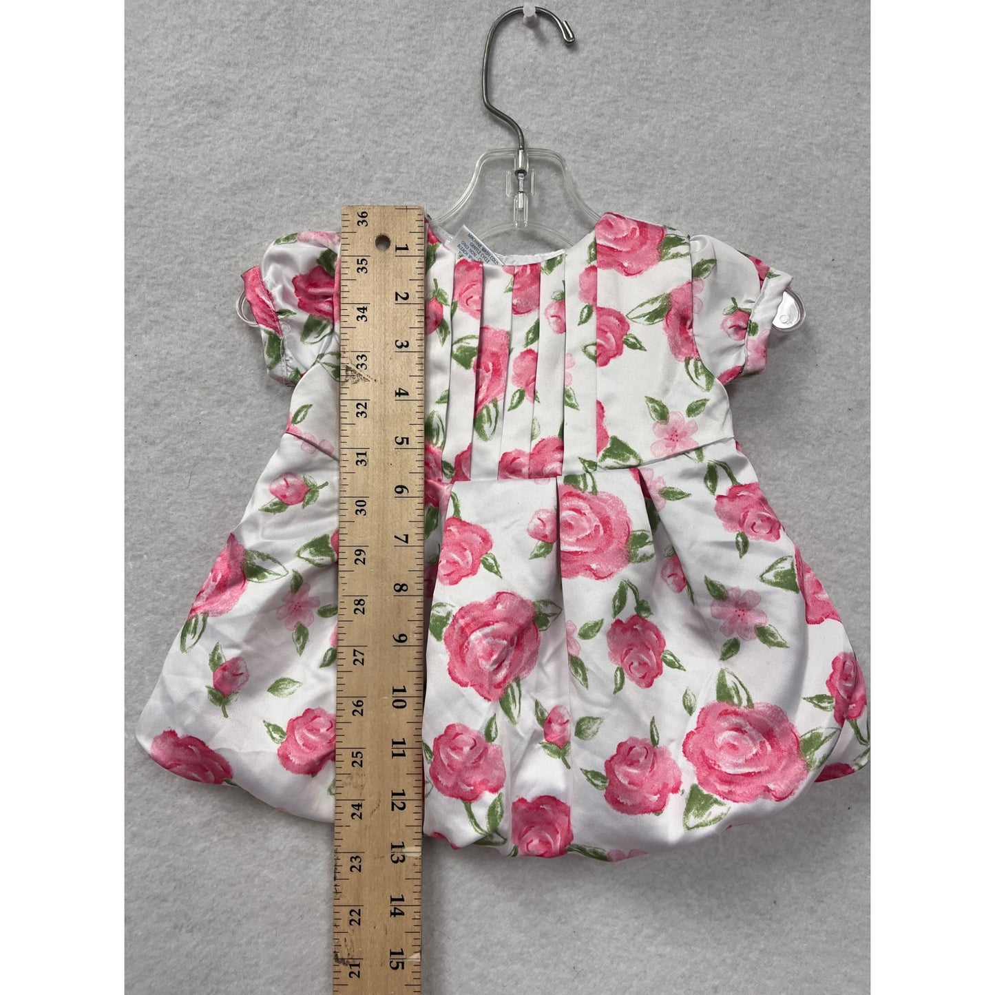Baby Girl 0-3M Small Wonders Rose Print Dress #6518