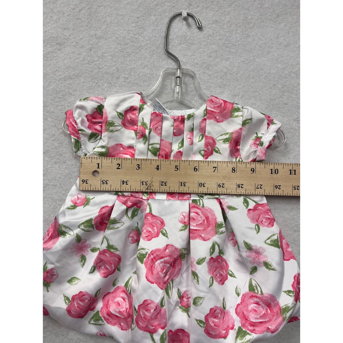 Baby Girl 0-3M Small Wonders Rose Print Dress #6518