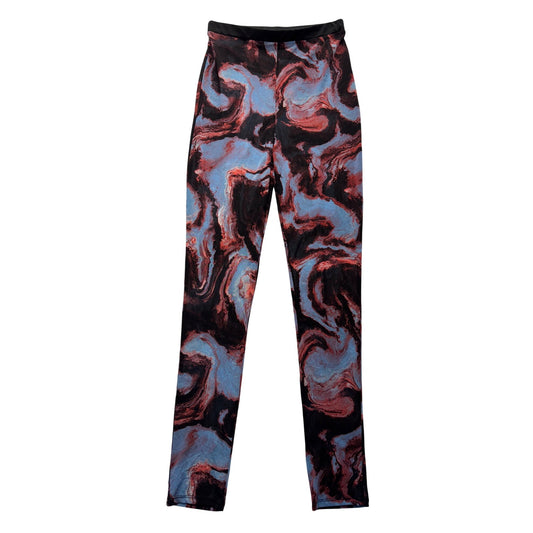 Marble Print Stretch Pants #319B
