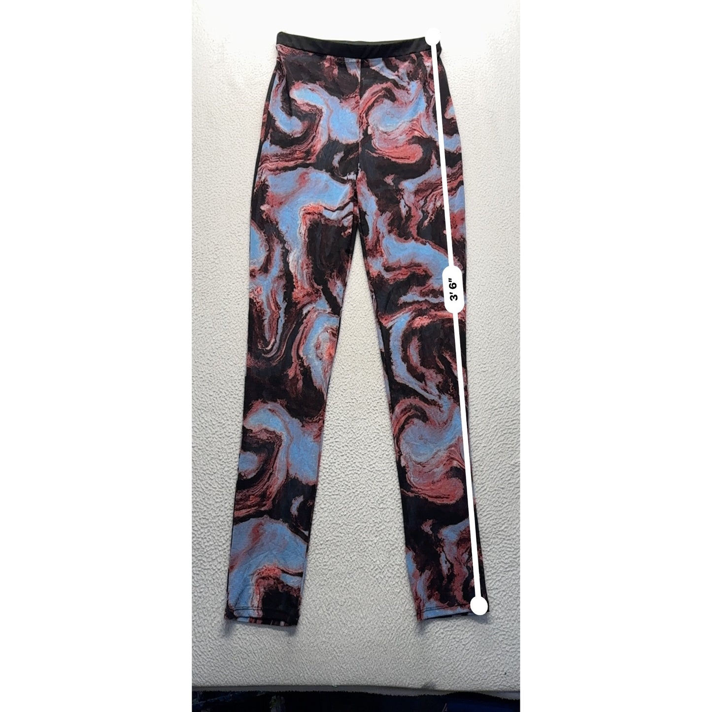 Marble Print Stretch Pants #319B