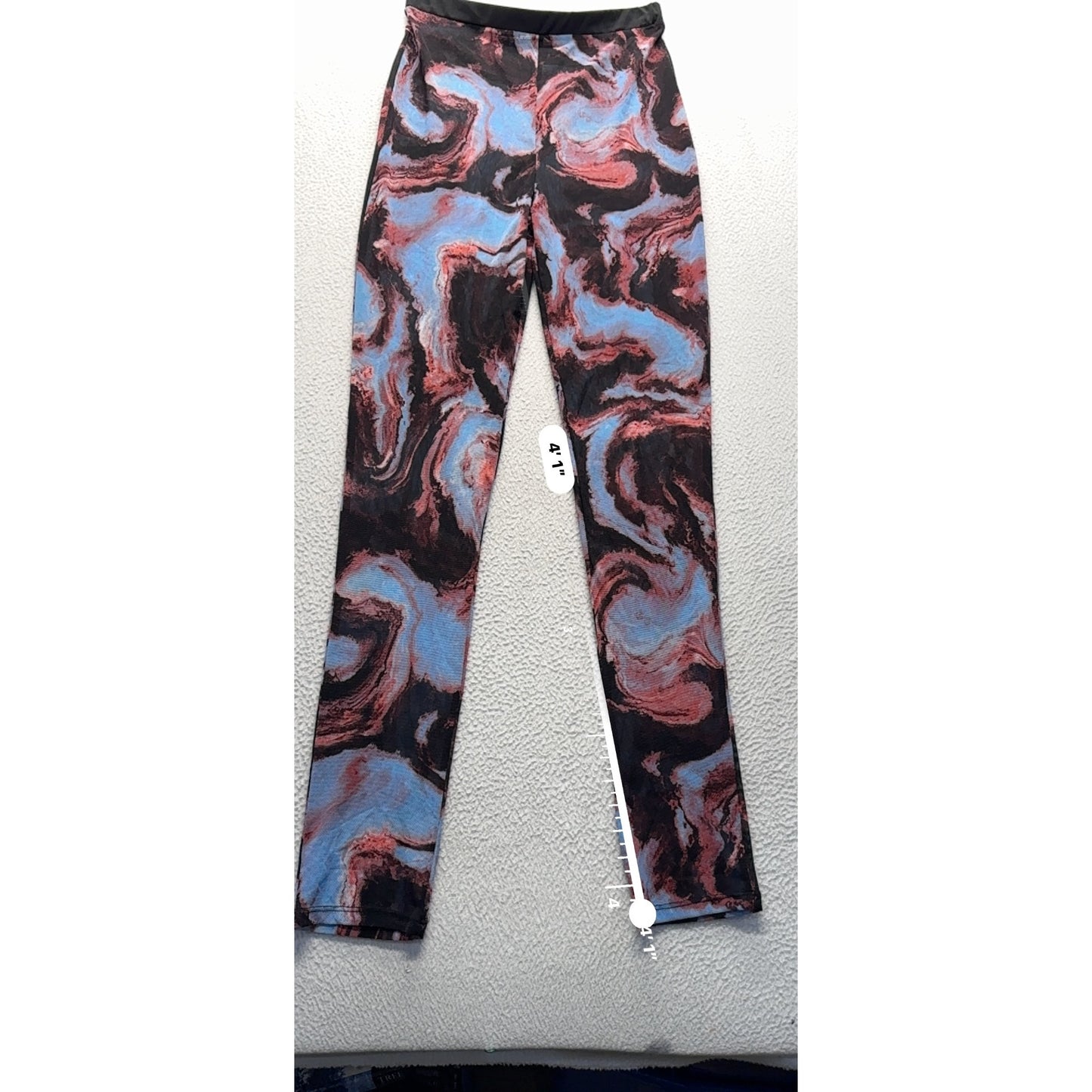 Marble Print Stretch Pants #319B
