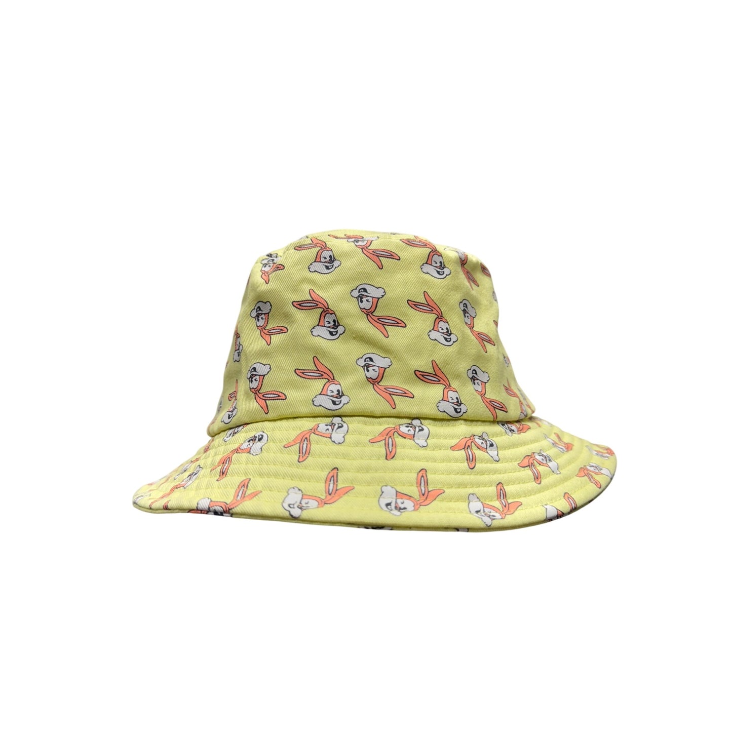 Bugs Bunny Yellow Cartoon Print Bucket Hat Lightweight & Casual Design #9856
