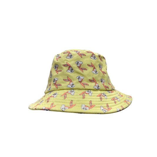 Bugs Bunny Yellow Cartoon Print Bucket Hat Lightweight & Casual Design #9856