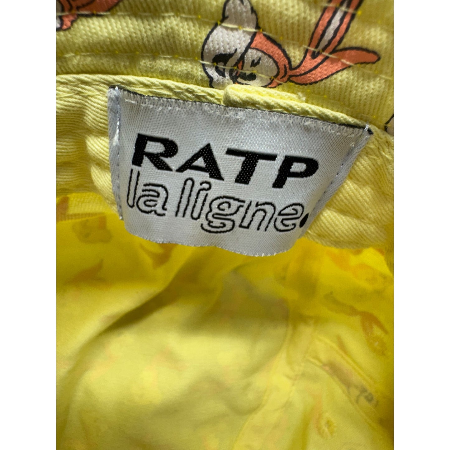Bugs Bunny Yellow Cartoon Print Bucket Hat Lightweight & Casual Design #9856