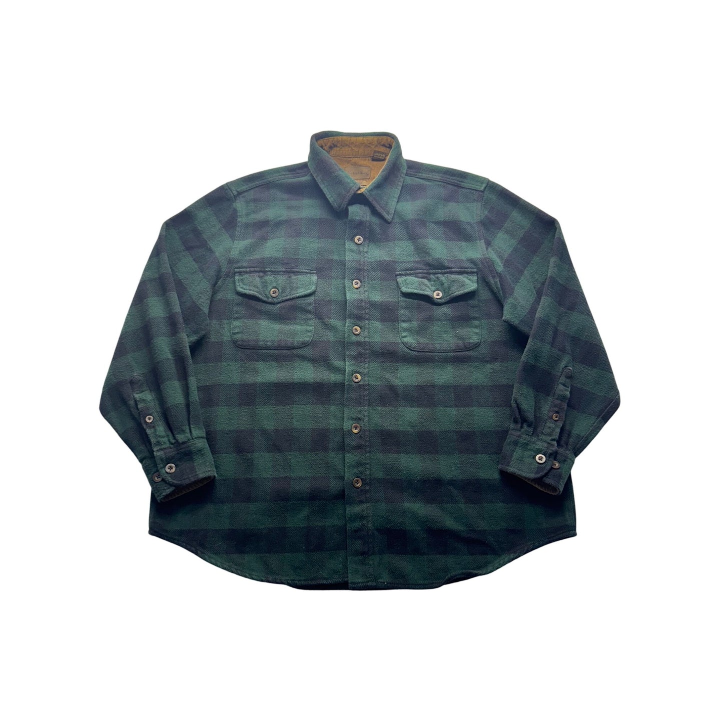 Marino Bay Brawny Green/Black Plaid Heavyweight Flannel L (42/44) #9047