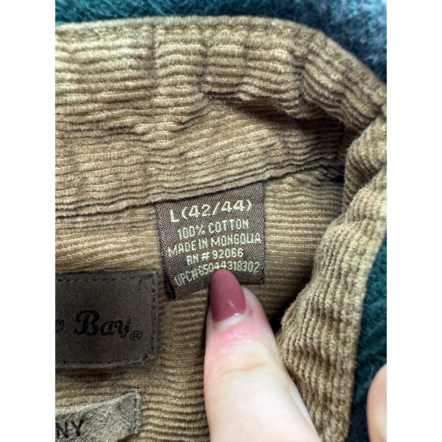 Marino Bay Brawny Green/Black Plaid Heavyweight Flannel L (42/44) #9047