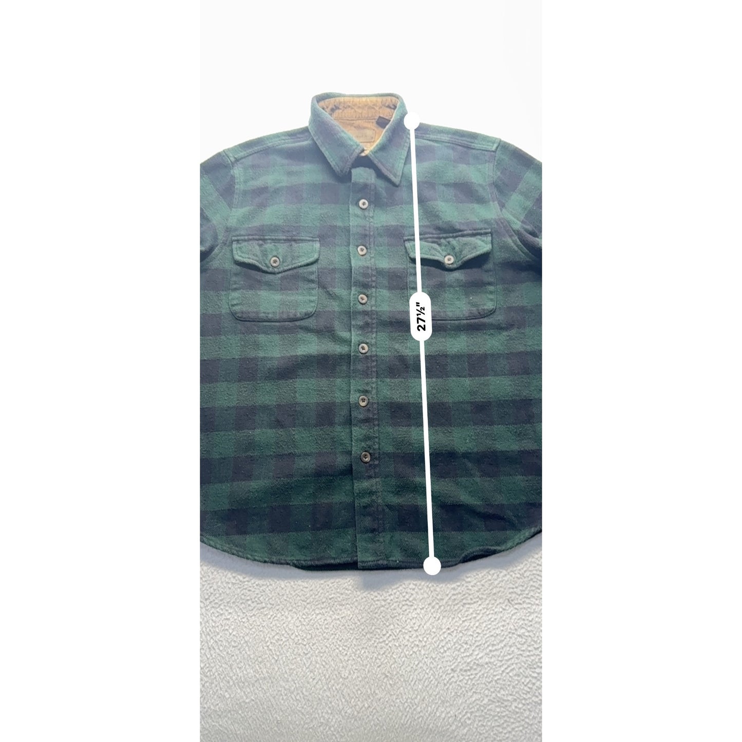 Marino Bay Brawny Green/Black Plaid Heavyweight Flannel L (42/44) #9047