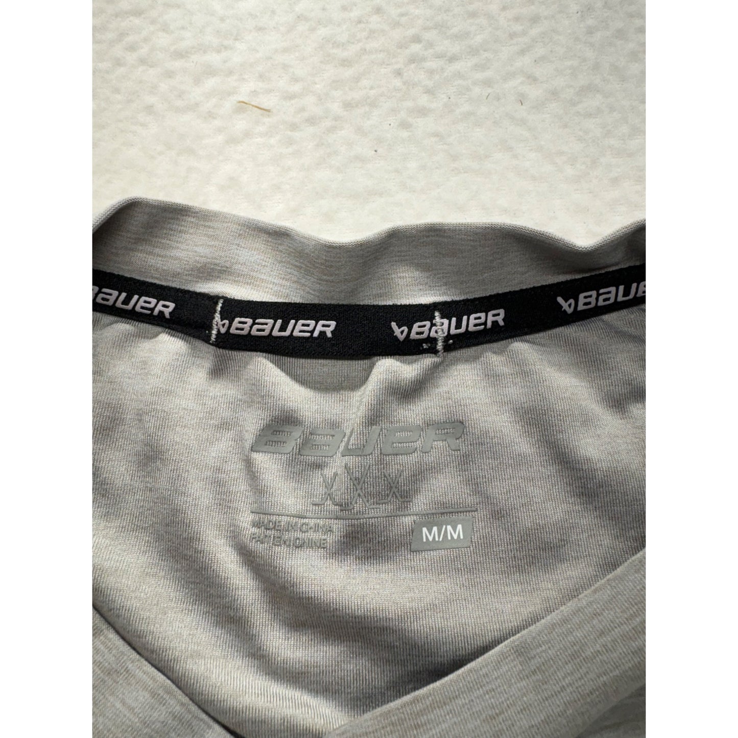 Bauer Mens Grey Performance Athletic T-Shirt #7680