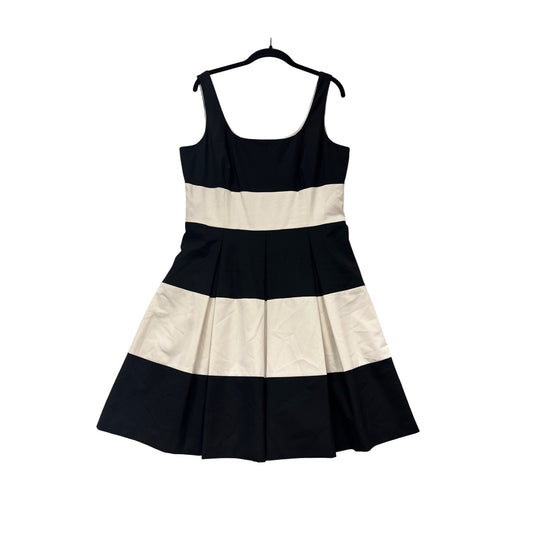 Banana Republic Womens Sleeveless Black & White Striped Dress Size 14 #404A