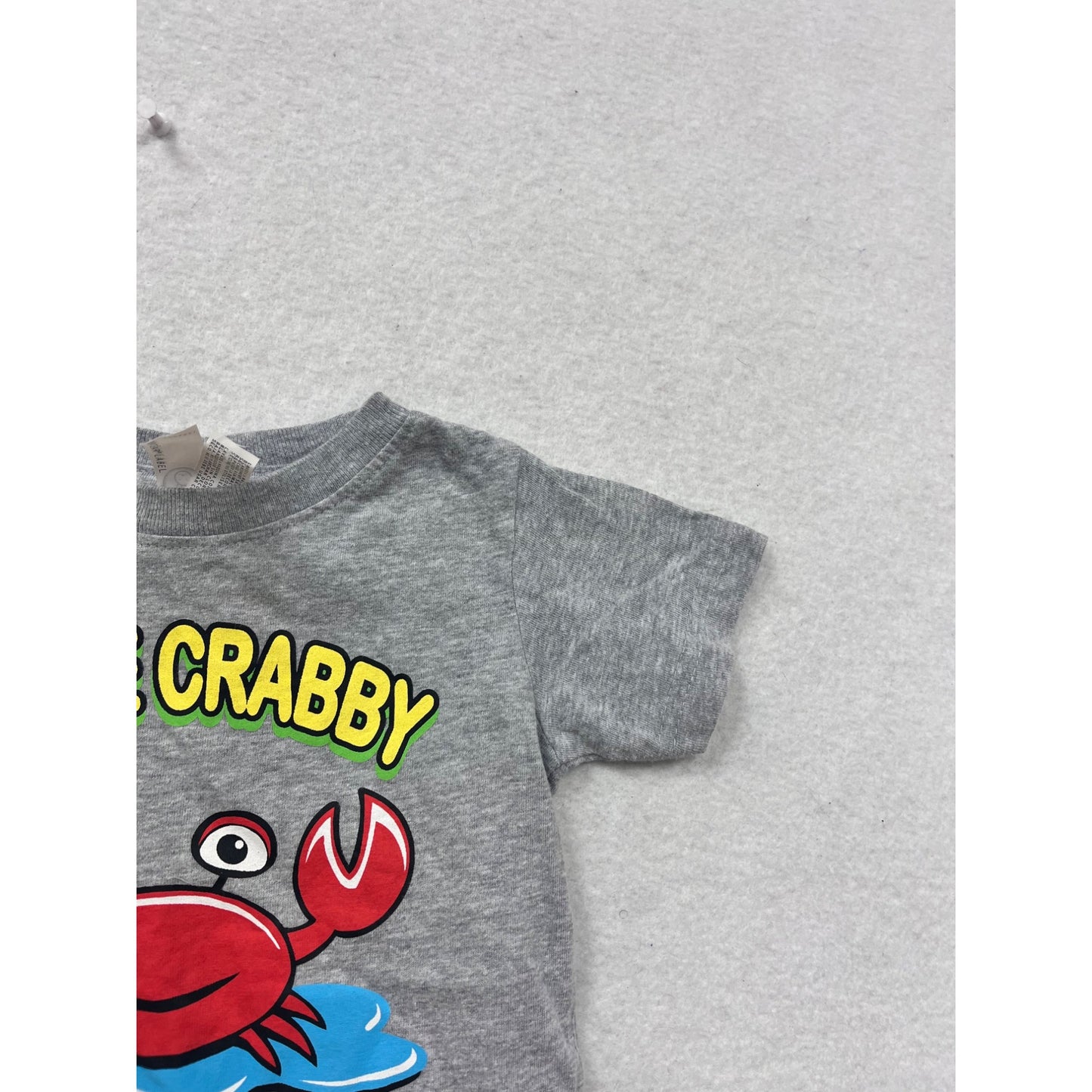 Little Crabby Super Cute Graphic Baby Tee Rabbit Skins 12M #8602