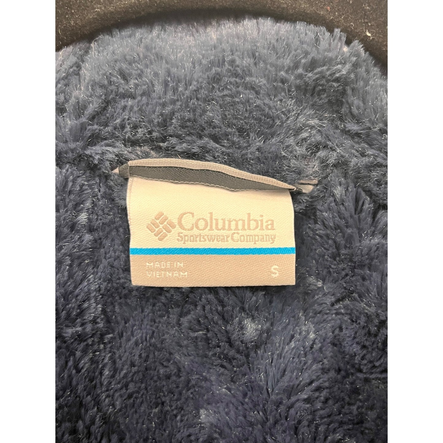 Columbia Womens Small Quilted Navy Vest With Fleece Lining #8165