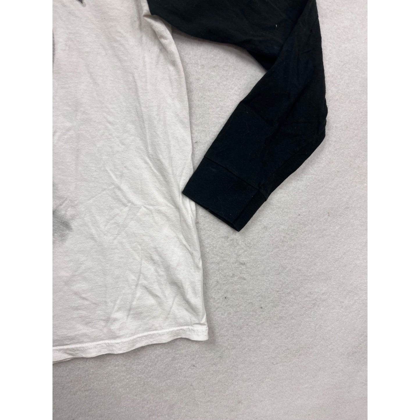 2Pac Long Sleeve Raglan T-Shirt Black & White Bravado Medium #740A