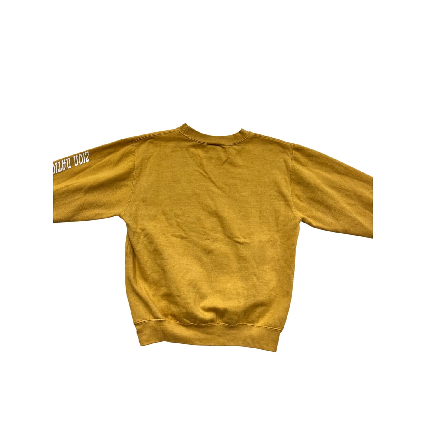 Zion National Park Sweatshirt By Prairie Mountain Small Mustard Yellow #142A