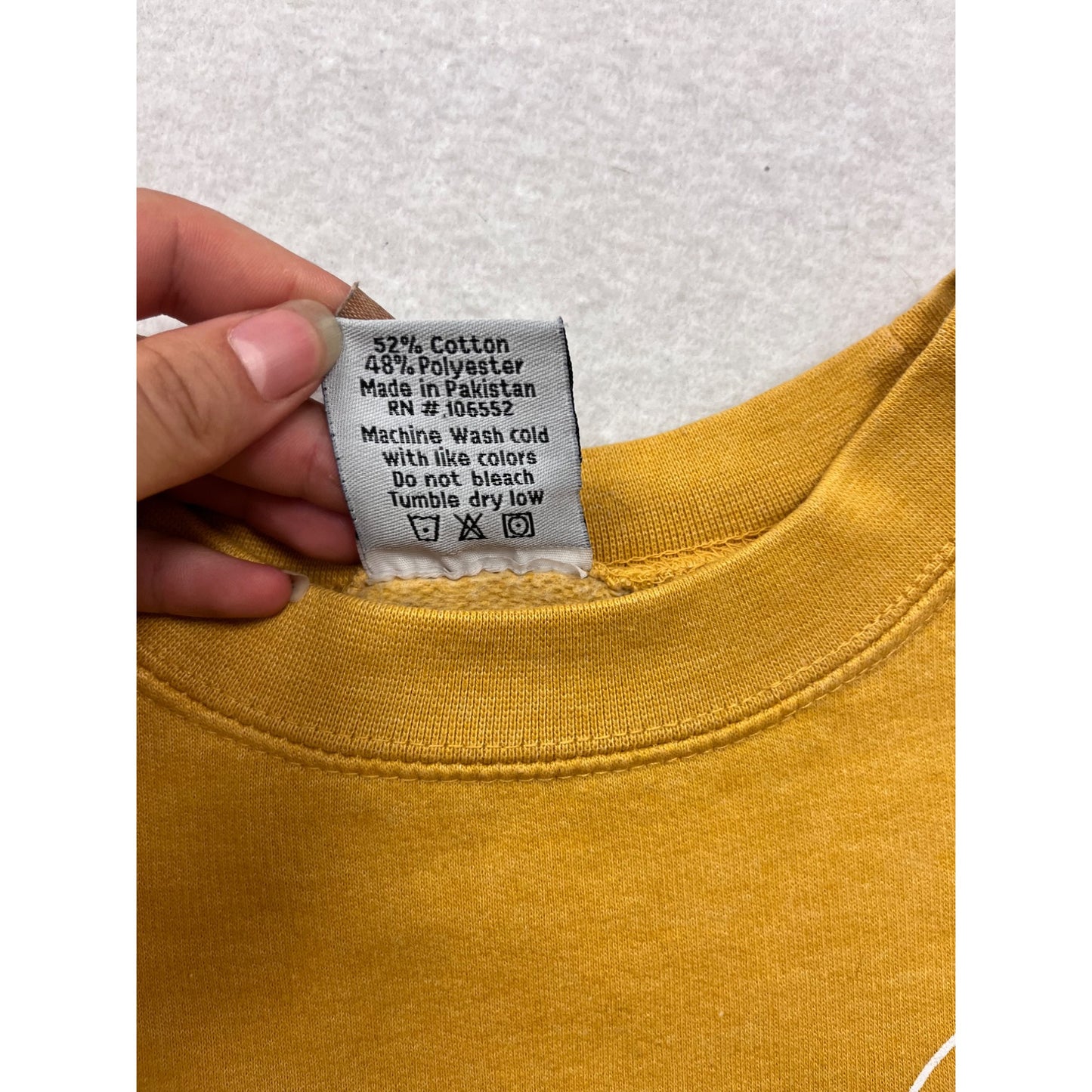 Zion National Park Sweatshirt By Prairie Mountain Small Mustard Yellow #142A