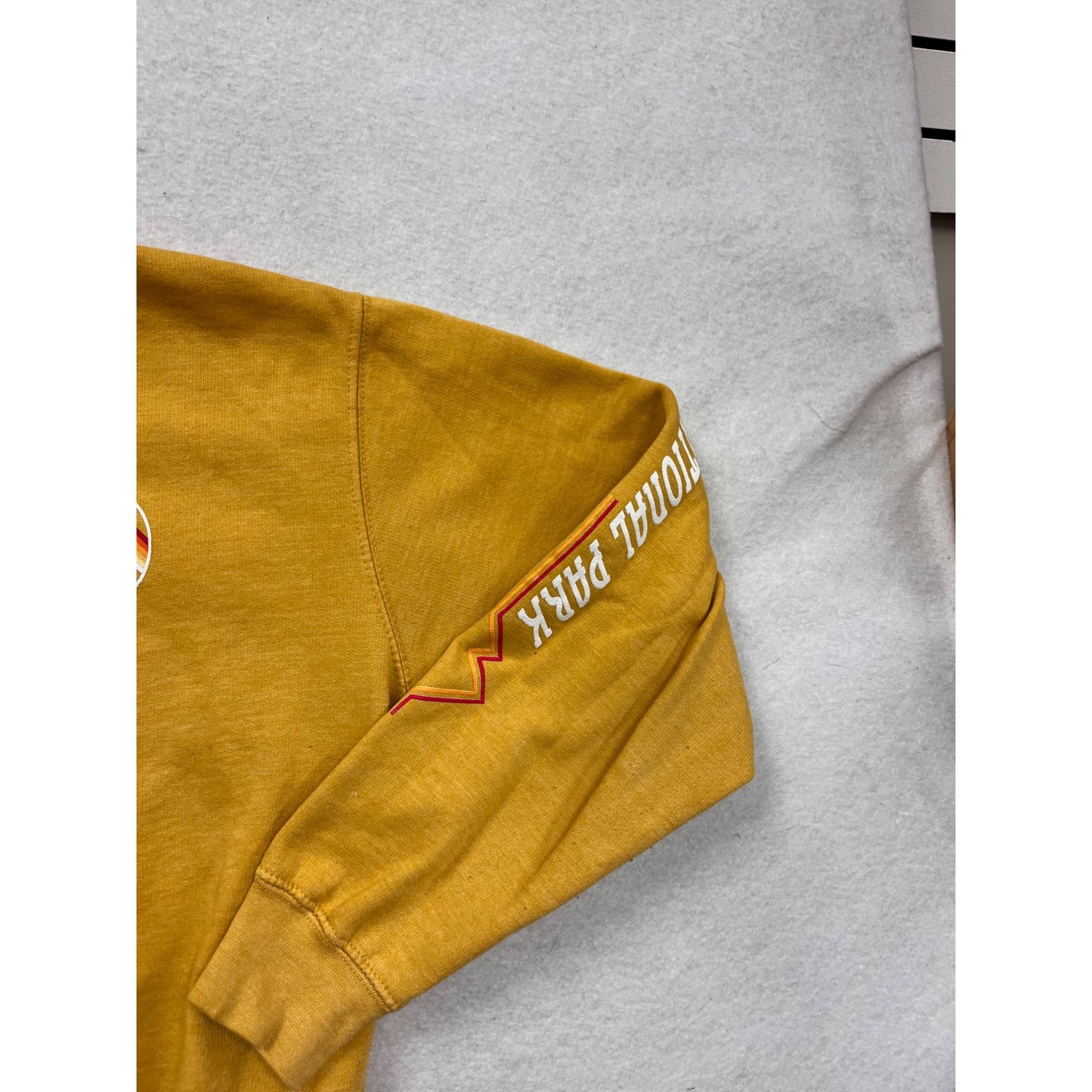 Zion National Park Sweatshirt By Prairie Mountain Small Mustard Yellow #142A