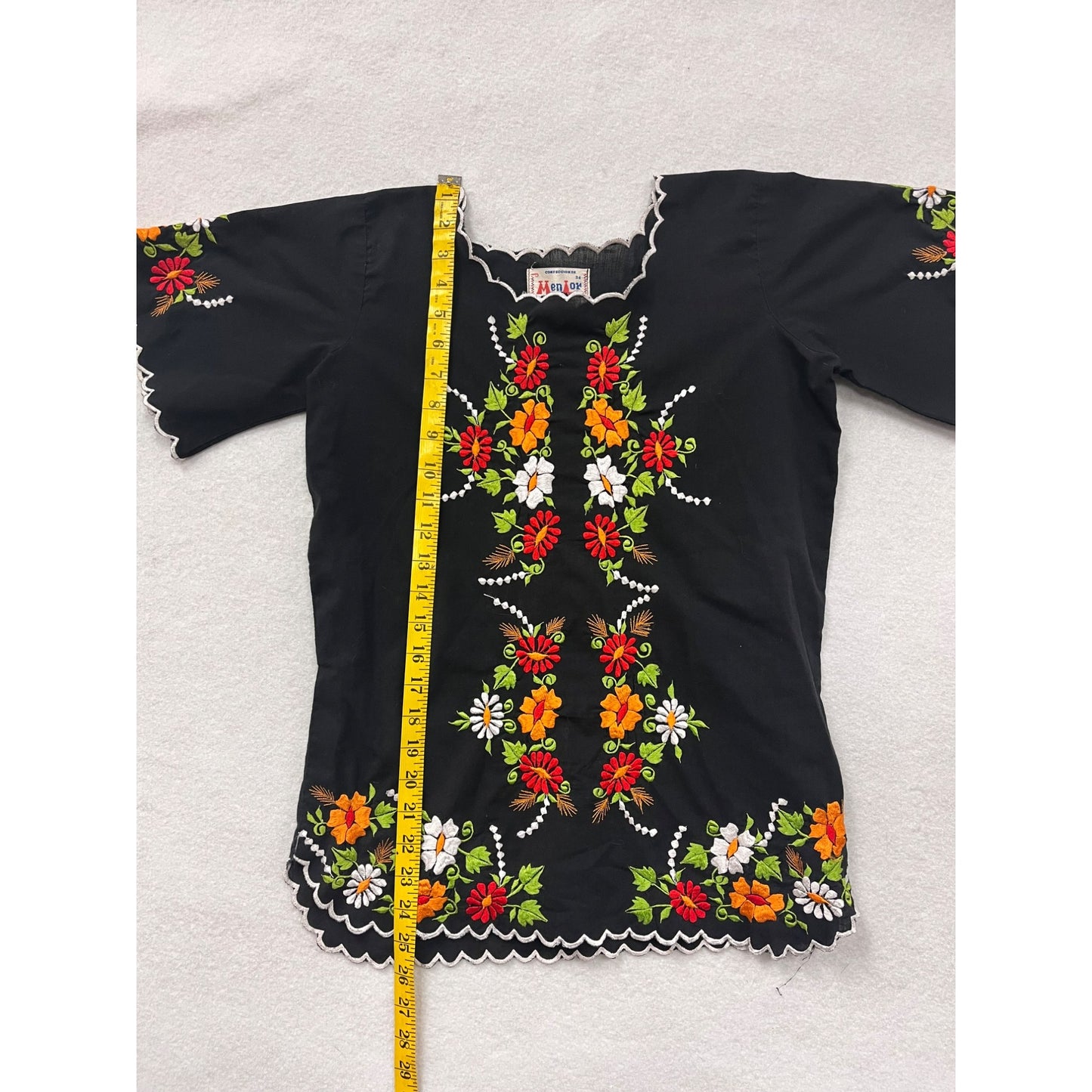 Women’s Floral Embroidered MenLor Blouse #2994