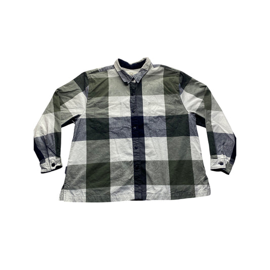 C.J. Banks Womens Vintage Plaid Button-Front Shirt 18W 100% Cotton #7029