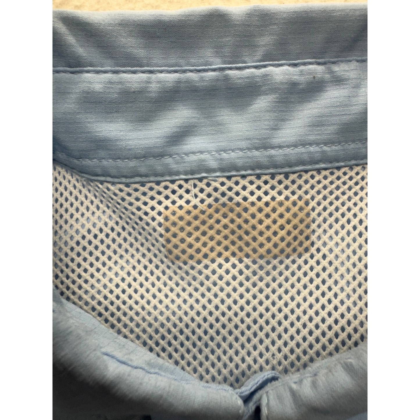 Columbia Pfg Performance Fishing Gear Omni-Shade Vented Blue Long Sleeve #9591