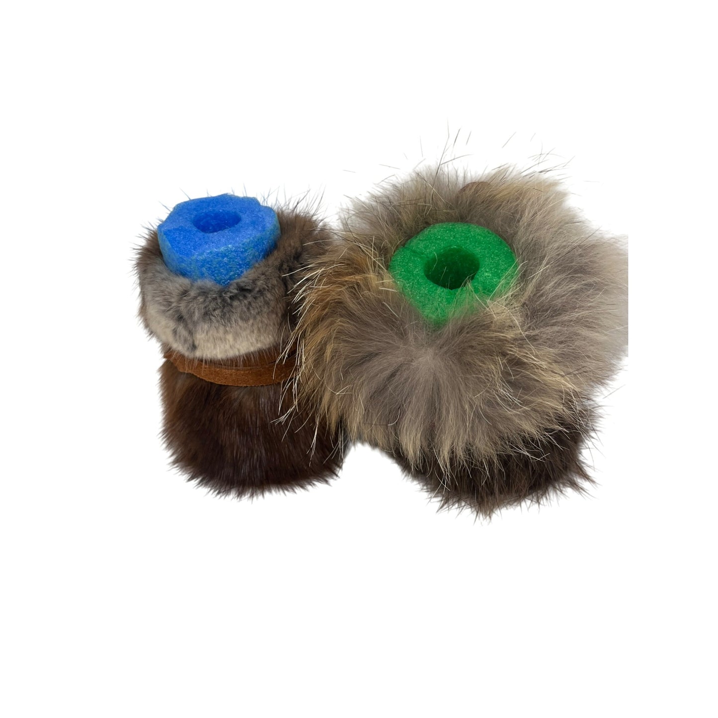 Kids Leather & Fur Booties