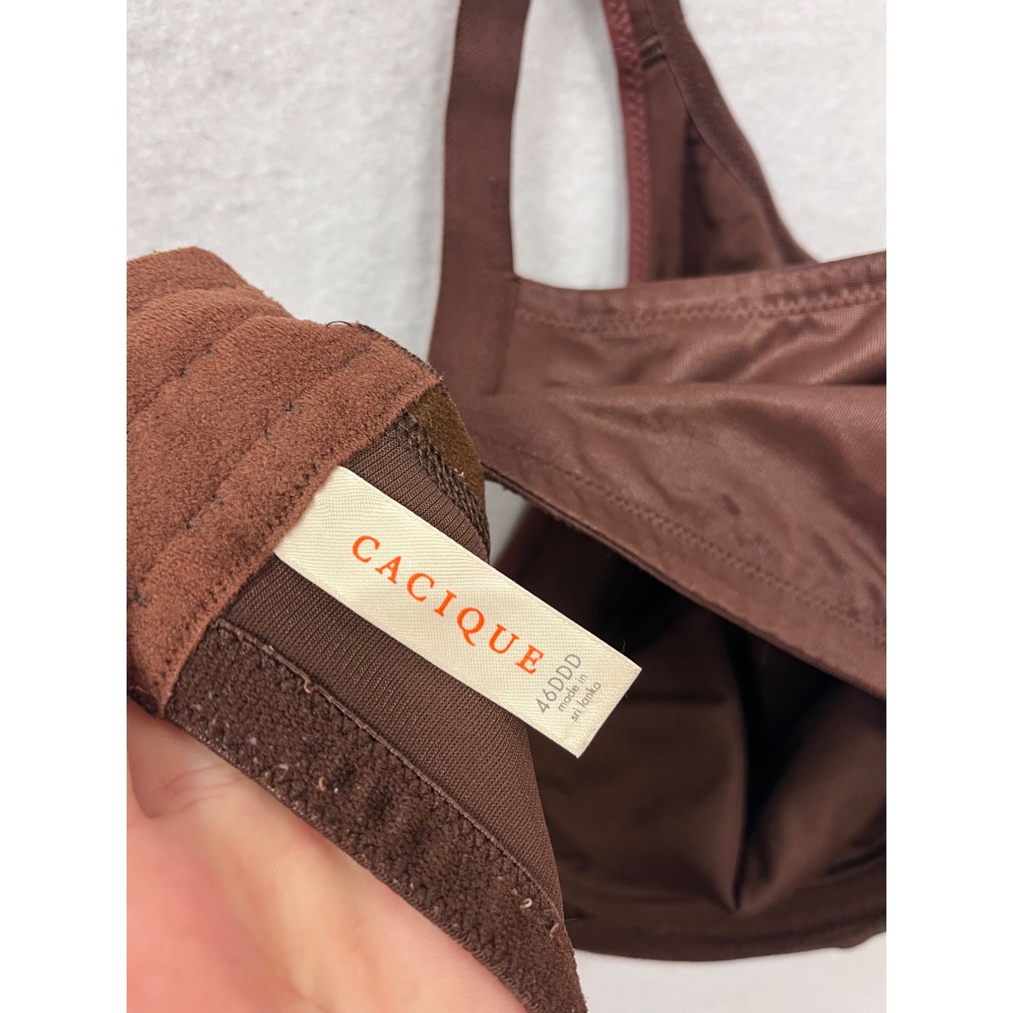 Cacique Brown Underwire Bra 46DDD Intimates #8741