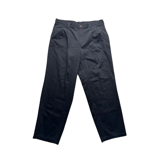 Farah Black Cotton Chinos 34W X 29L Classic Fit #9182