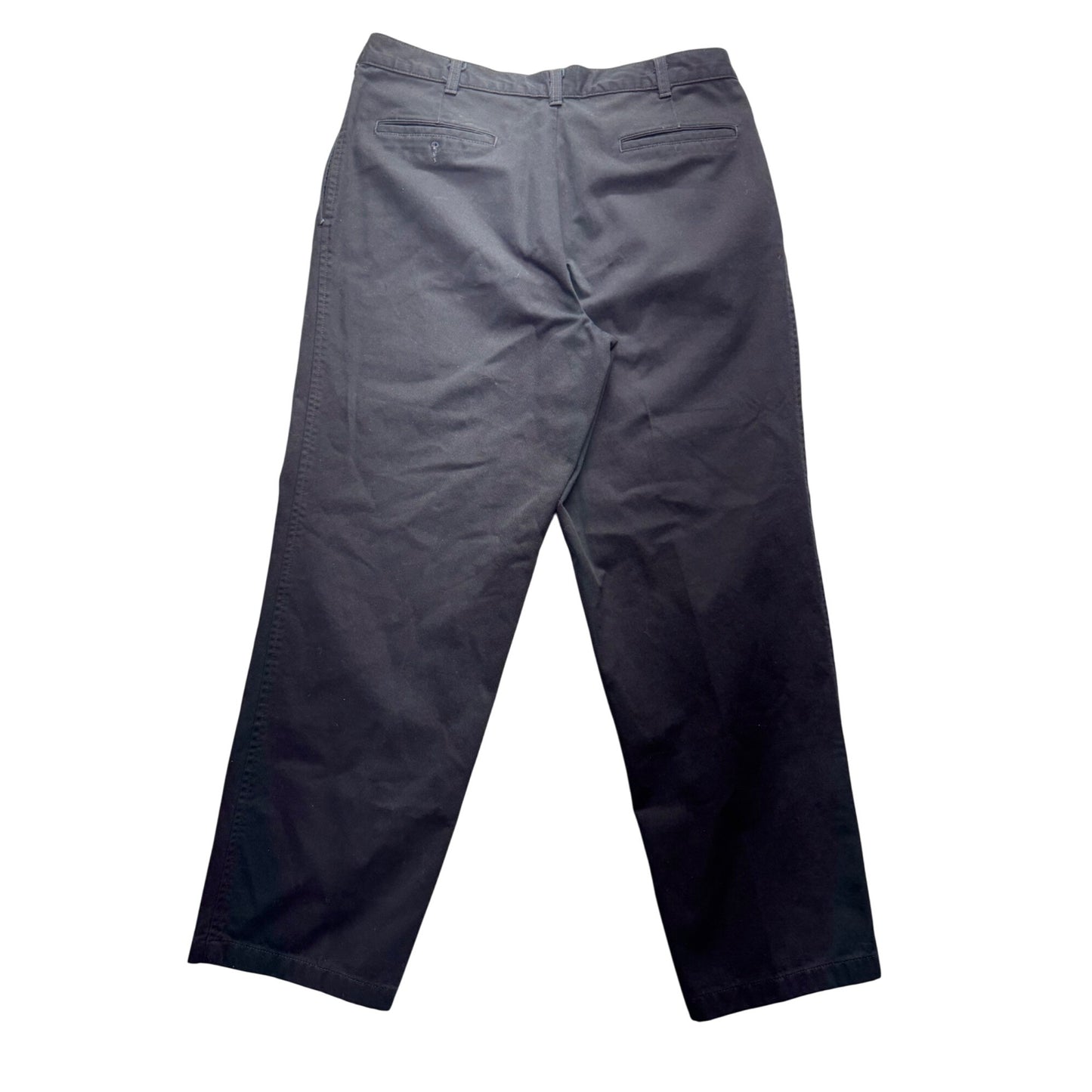 Farah Black Cotton Chinos 34W X 29L Classic Fit #9182