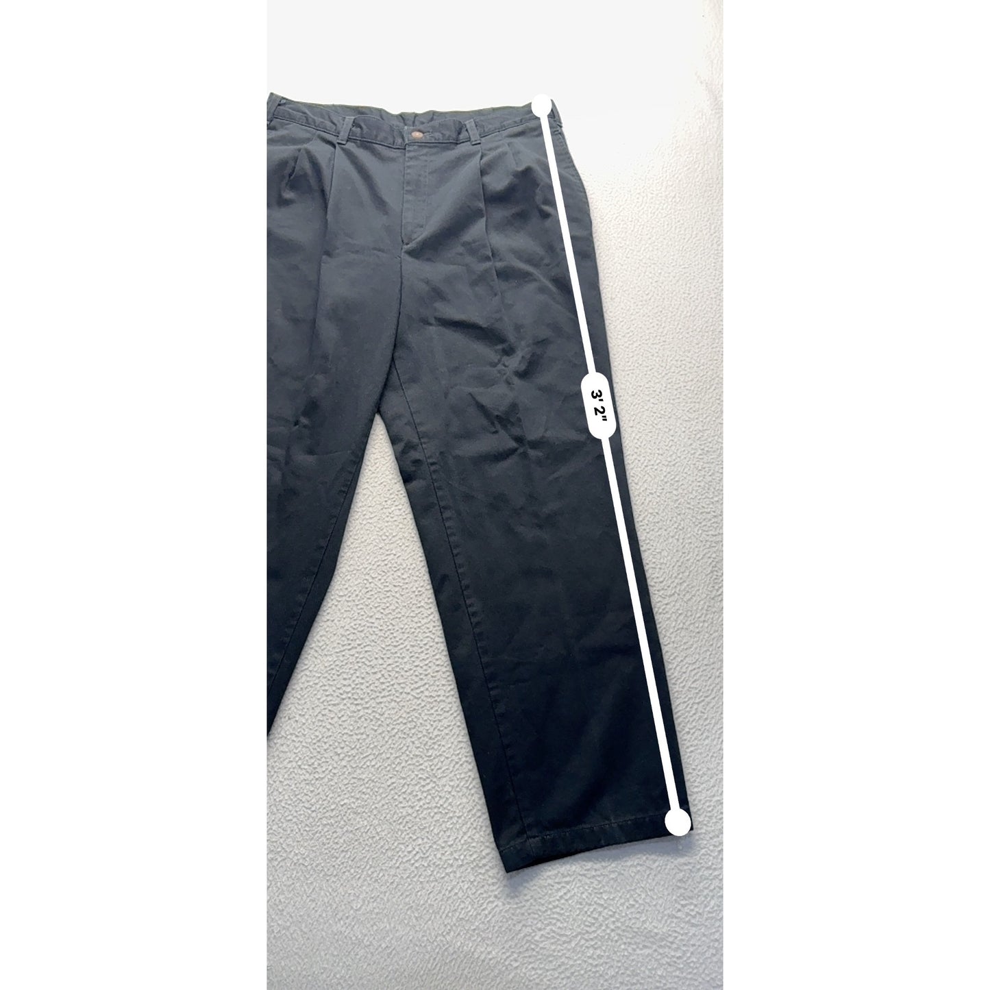 Farah Black Cotton Chinos 34W X 29L Classic Fit #9182