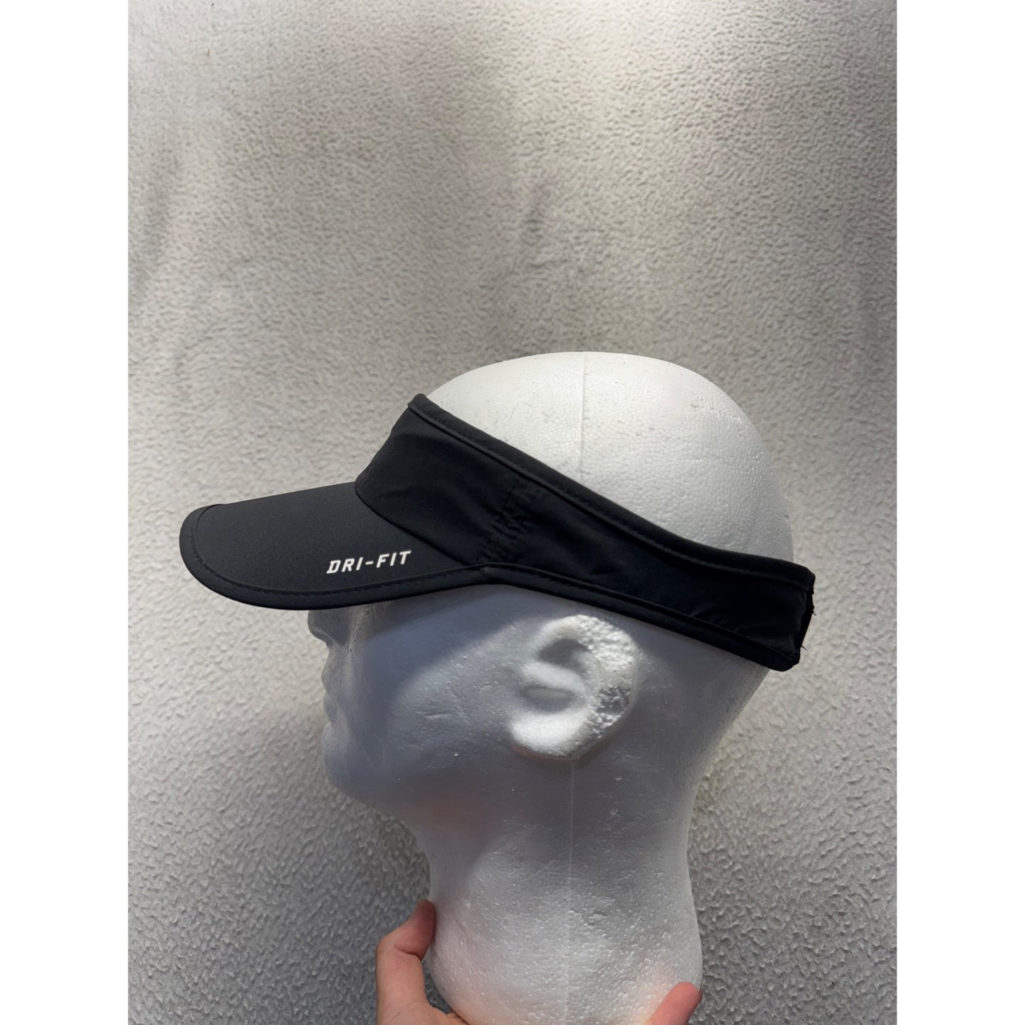 Nike Black Dri-Fit Lightweight Adjustable Visor For Sports & Outdoor #9757
