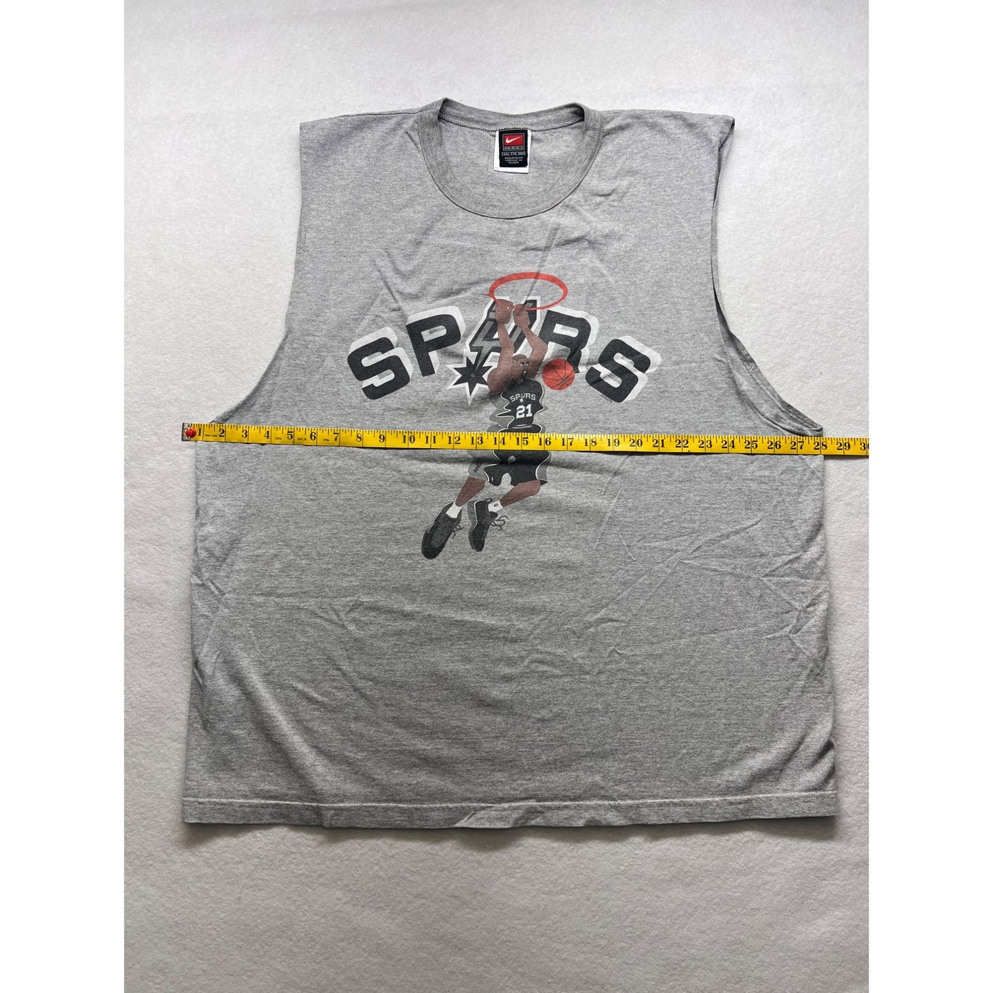 Vintage Men’s Nike Tim Duncan San Antonio Spurs Center Swoosh Tank #2729