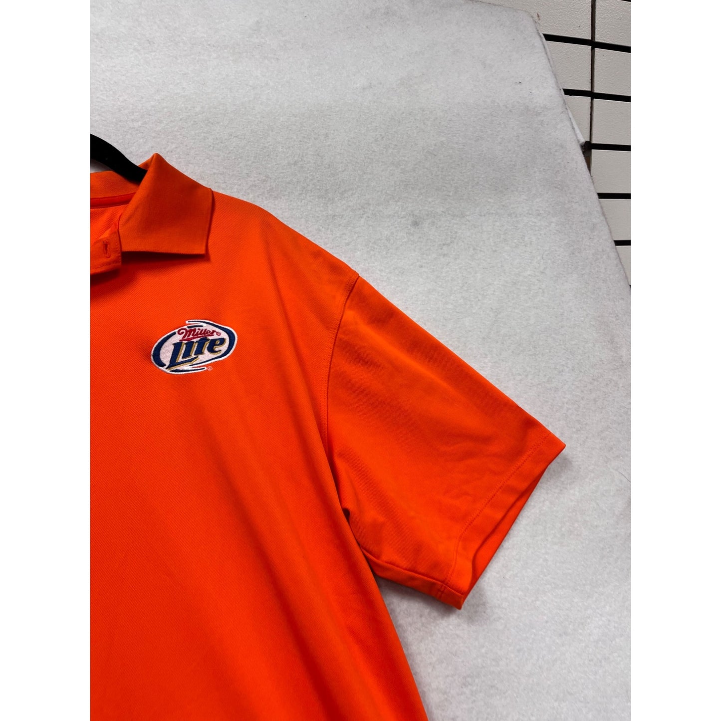 Nike Golf Dri-Fit Miller Lite Logo Polo Shirt XL #426A