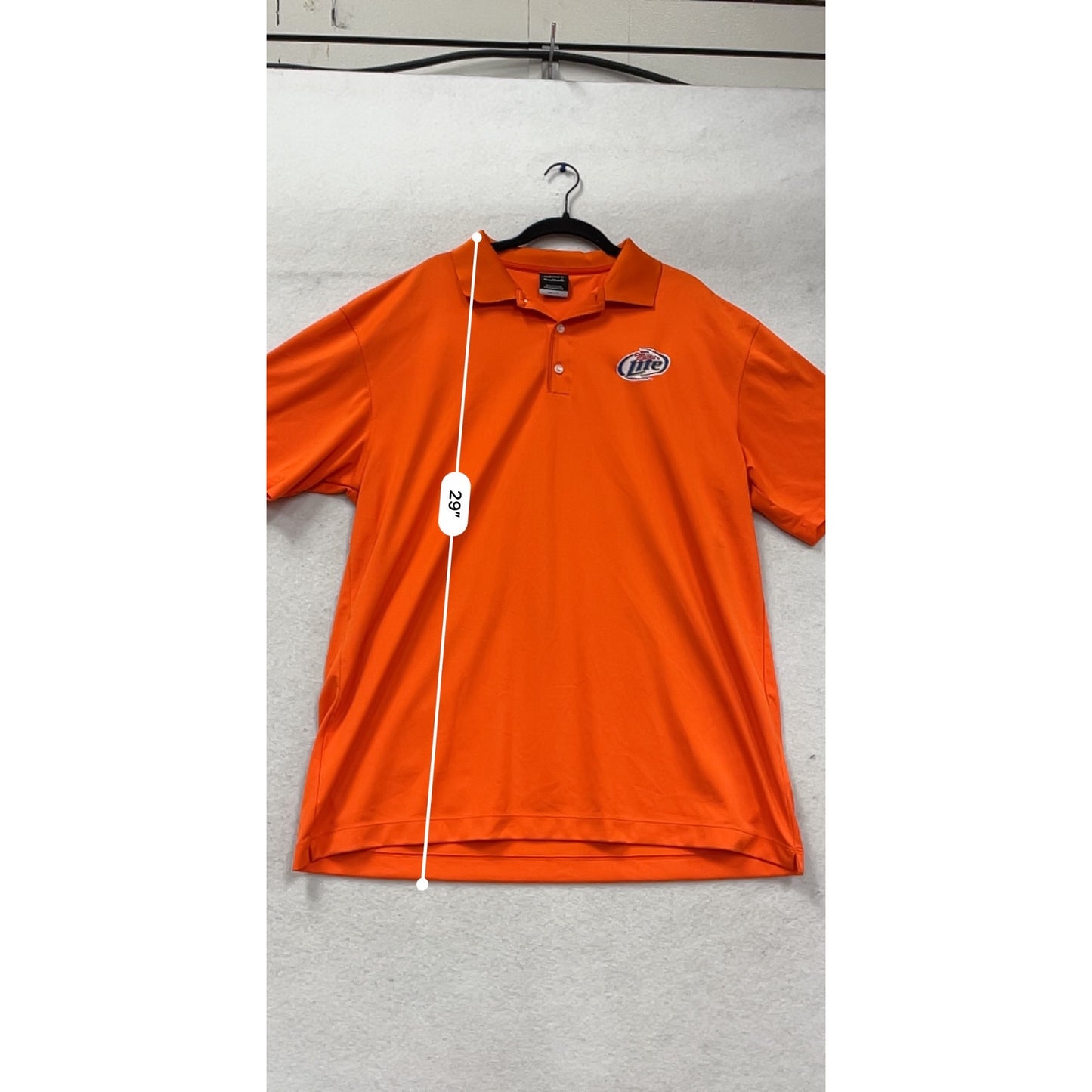 Nike Golf Dri-Fit Miller Lite Logo Polo Shirt XL #426A