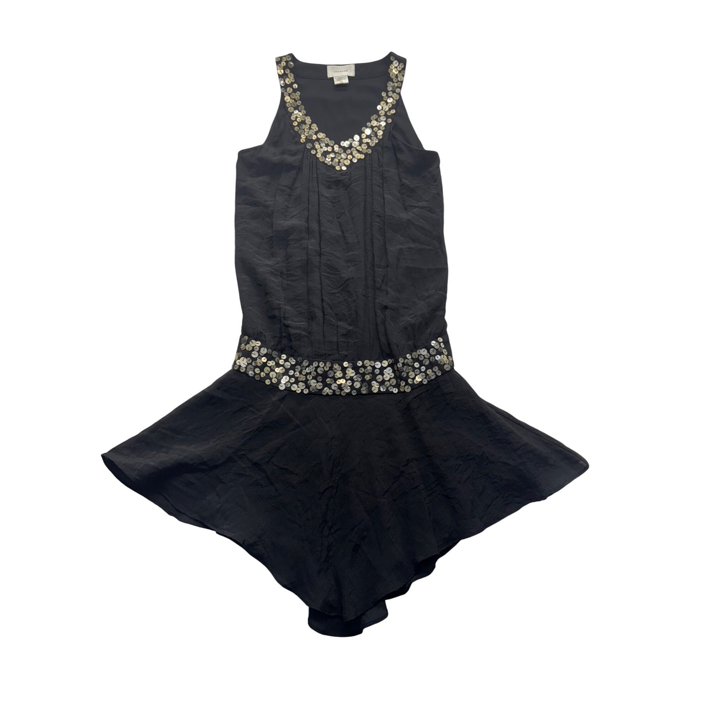 Black Beaded Dress By Re:Sound XS #9149