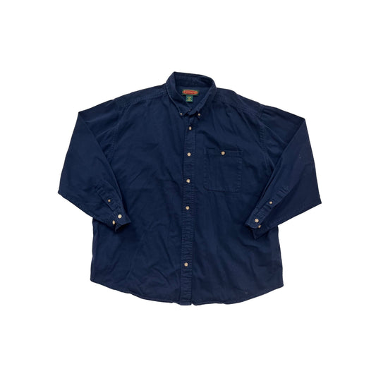 Flyshacker Blue Long Sleeve Button-Down Shirt XL #224A