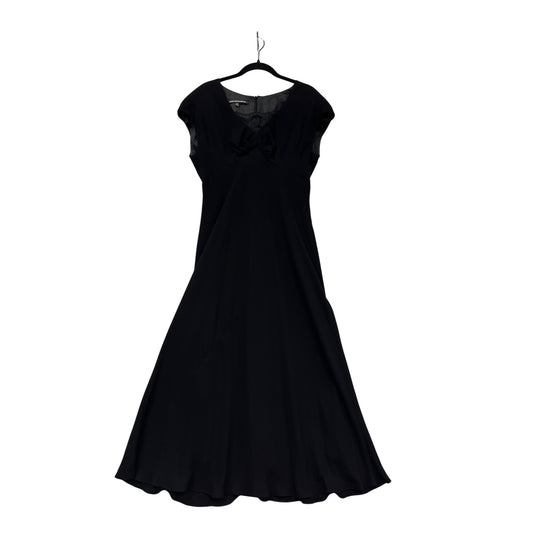 Jones Wear Dress Black Cap Sleeve A-Line Size 14A #928A