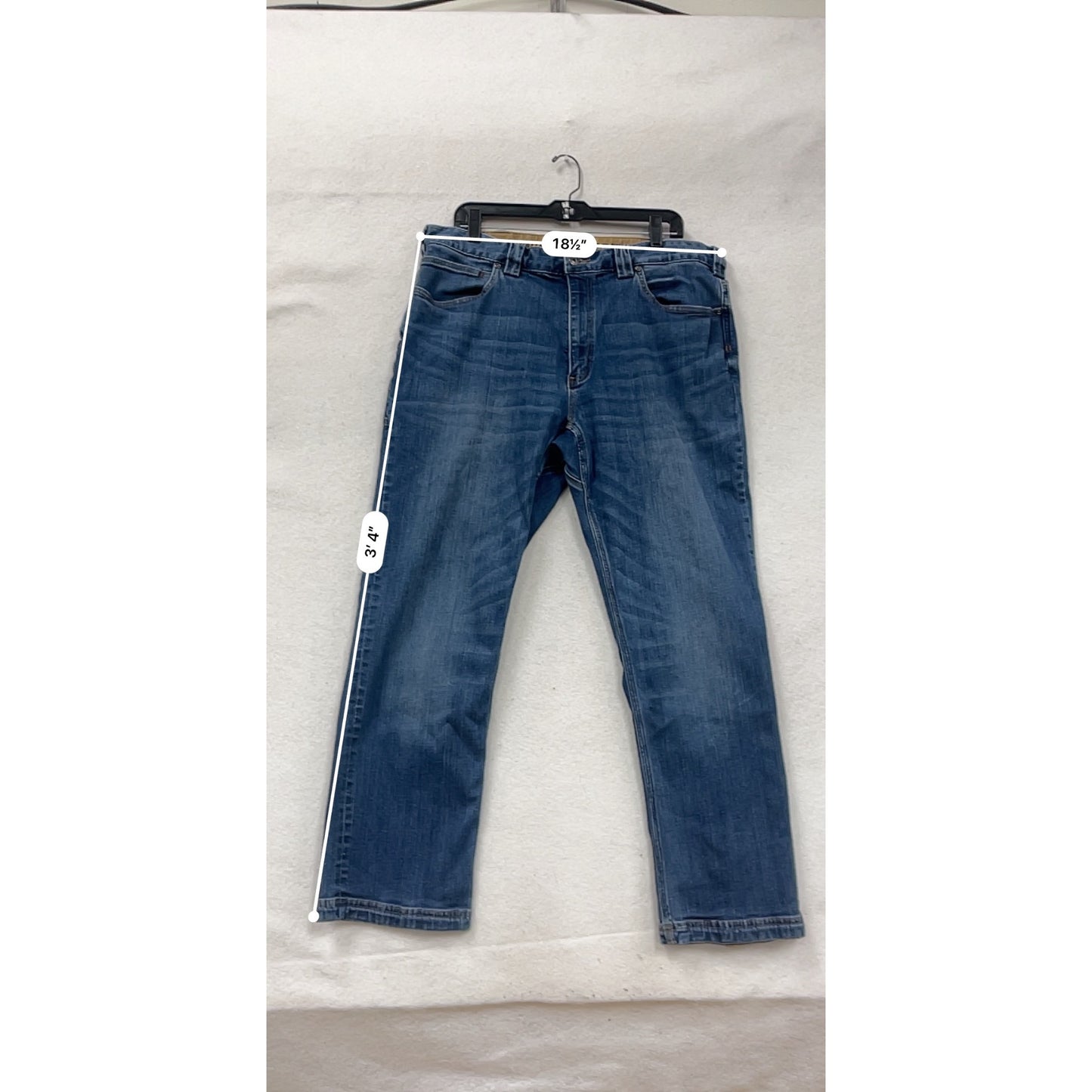Mens Duluth Trading Co. Relaxed Fit Blue Denim Jeans 38x30 #8890