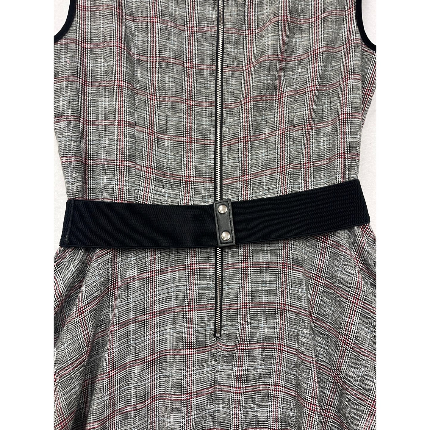 Danny & Nicole Plaid Fit & Flare Dress Size 8 Sleeveless  #8364