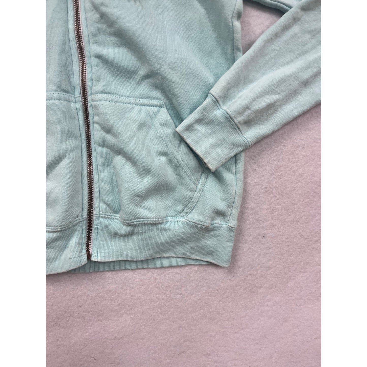 Small Ragwear Cape Coral Mint Hoodie Zip-Up With Pockets & Rope Drawstring #8590
