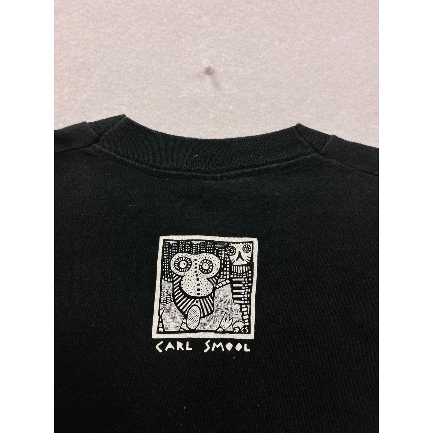 Vintage XL Black "Wake Up And Smell The Coffee" Graphic Tee #8422