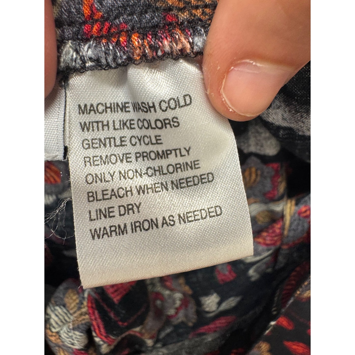 Sagharbor Floral Print A-Line Skirt Rayon Knee Length Professional Attire #9566