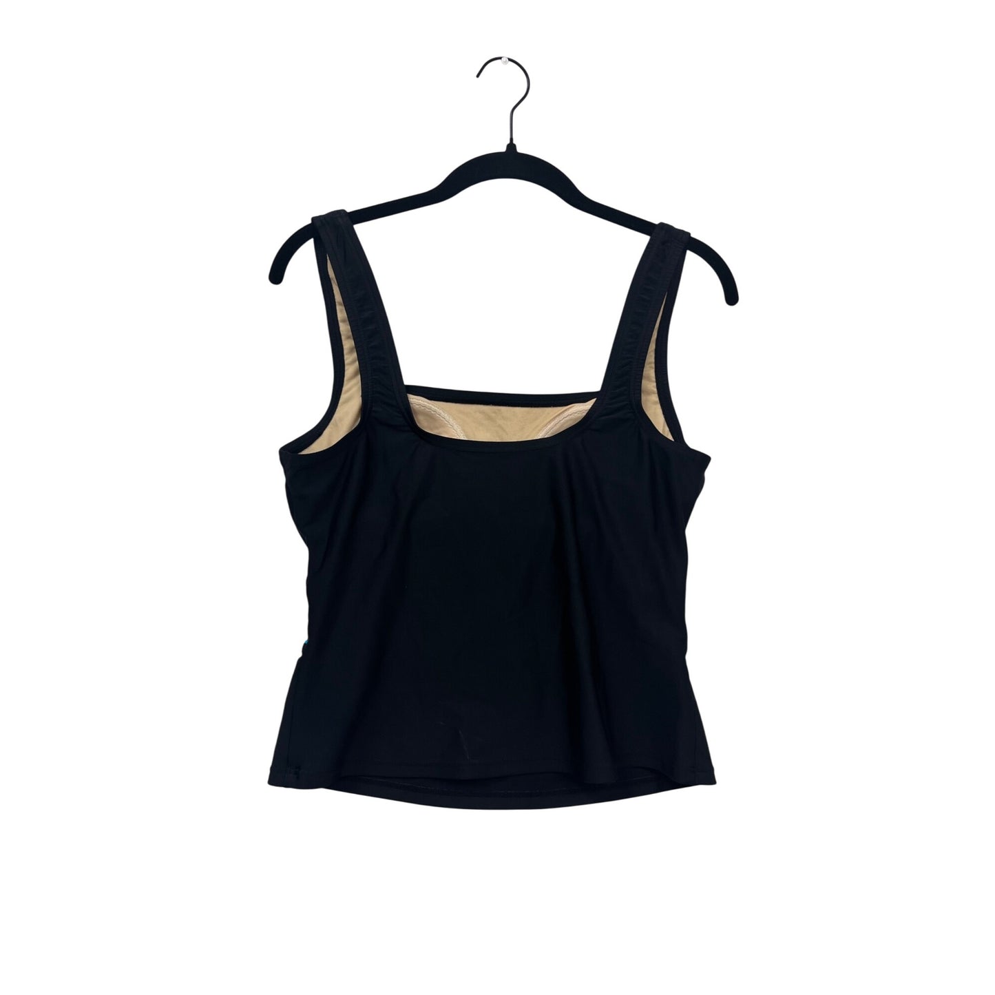 Speedo Black/Blue Tankini Swim Top Size 10 #309A